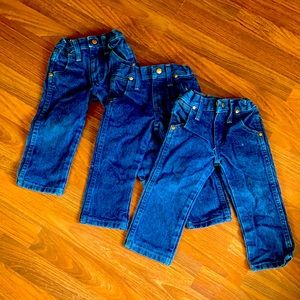 Toddler Wrangler Jeans Lot (3 Pair)